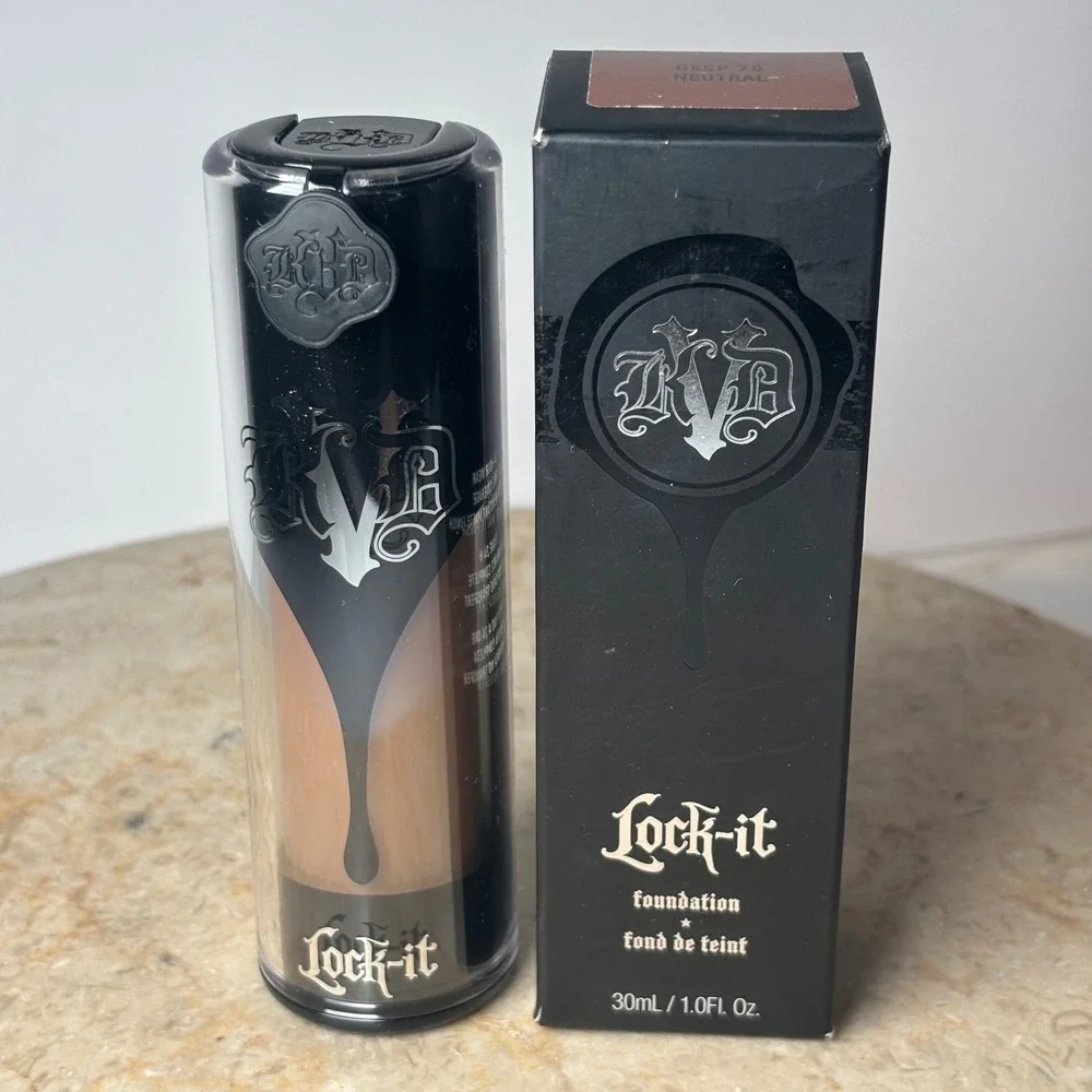 Kat Von D Lock-It Foundation 1.0oz Deep 78 Neutral Full Coverage Matte Liquid